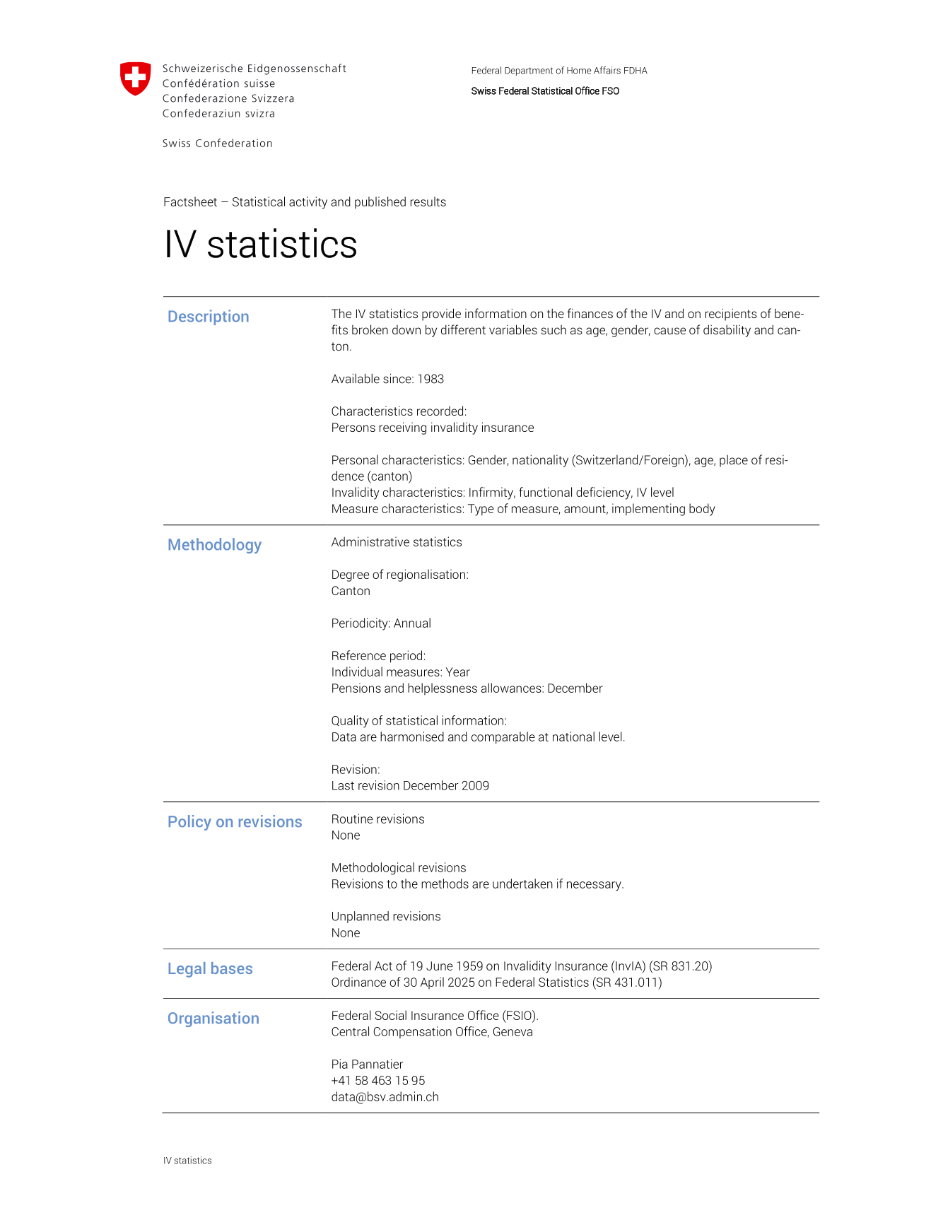 IV statistics