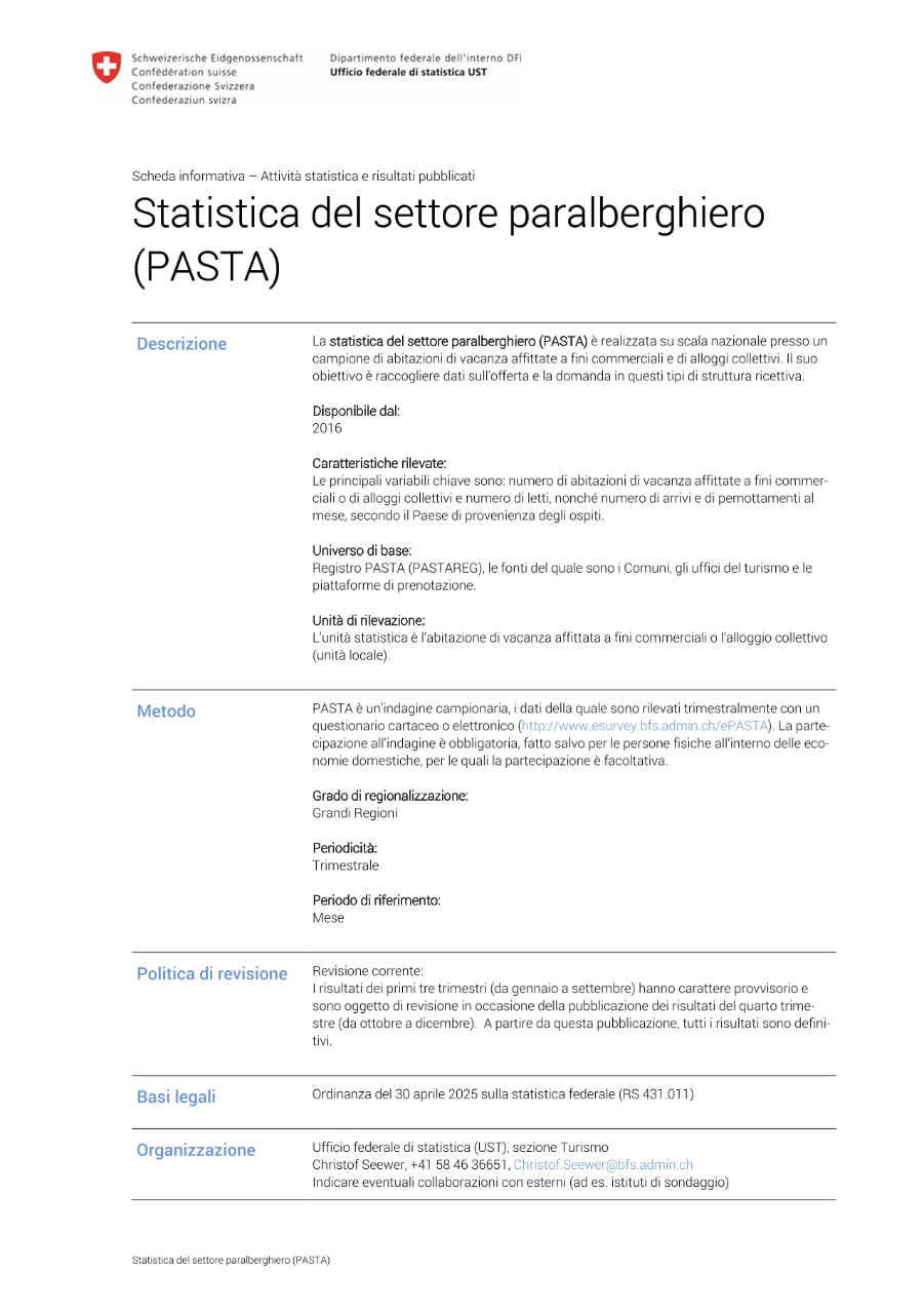 Statistica paralberghiera