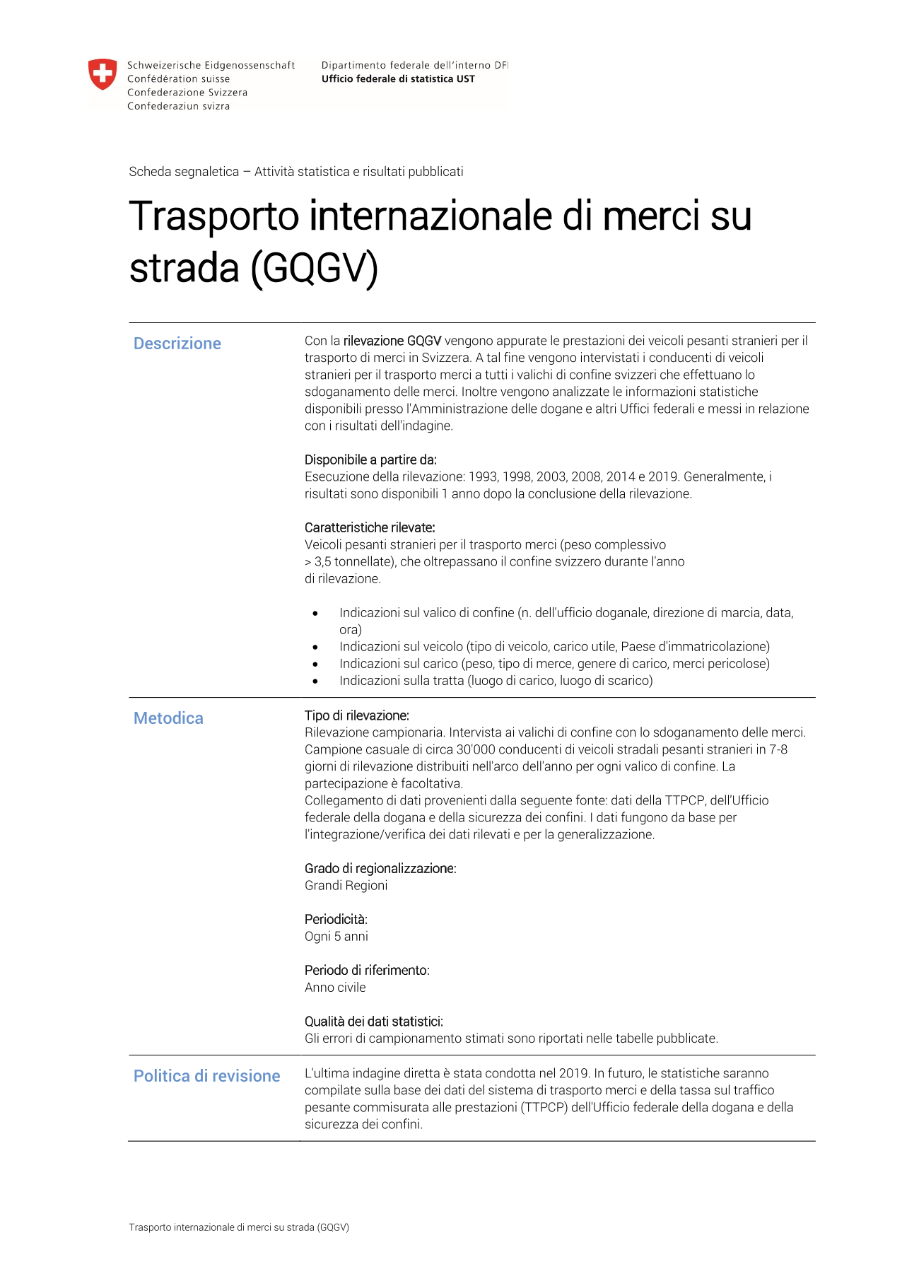 Trasporto internazionale di merci su strada