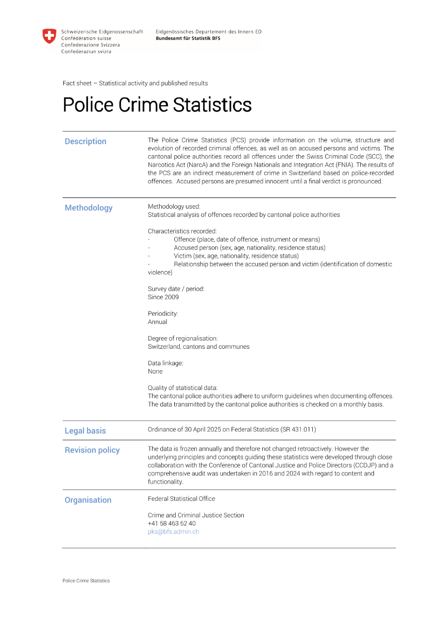 Police crime statistics
