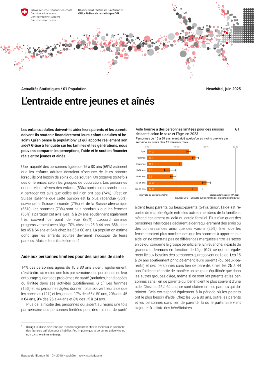 L'entraide entre jeunes et aînés