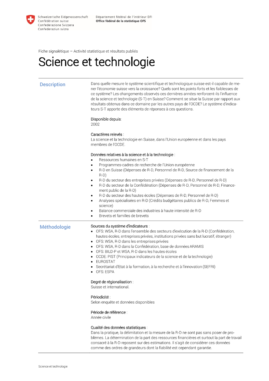 Science et technologie