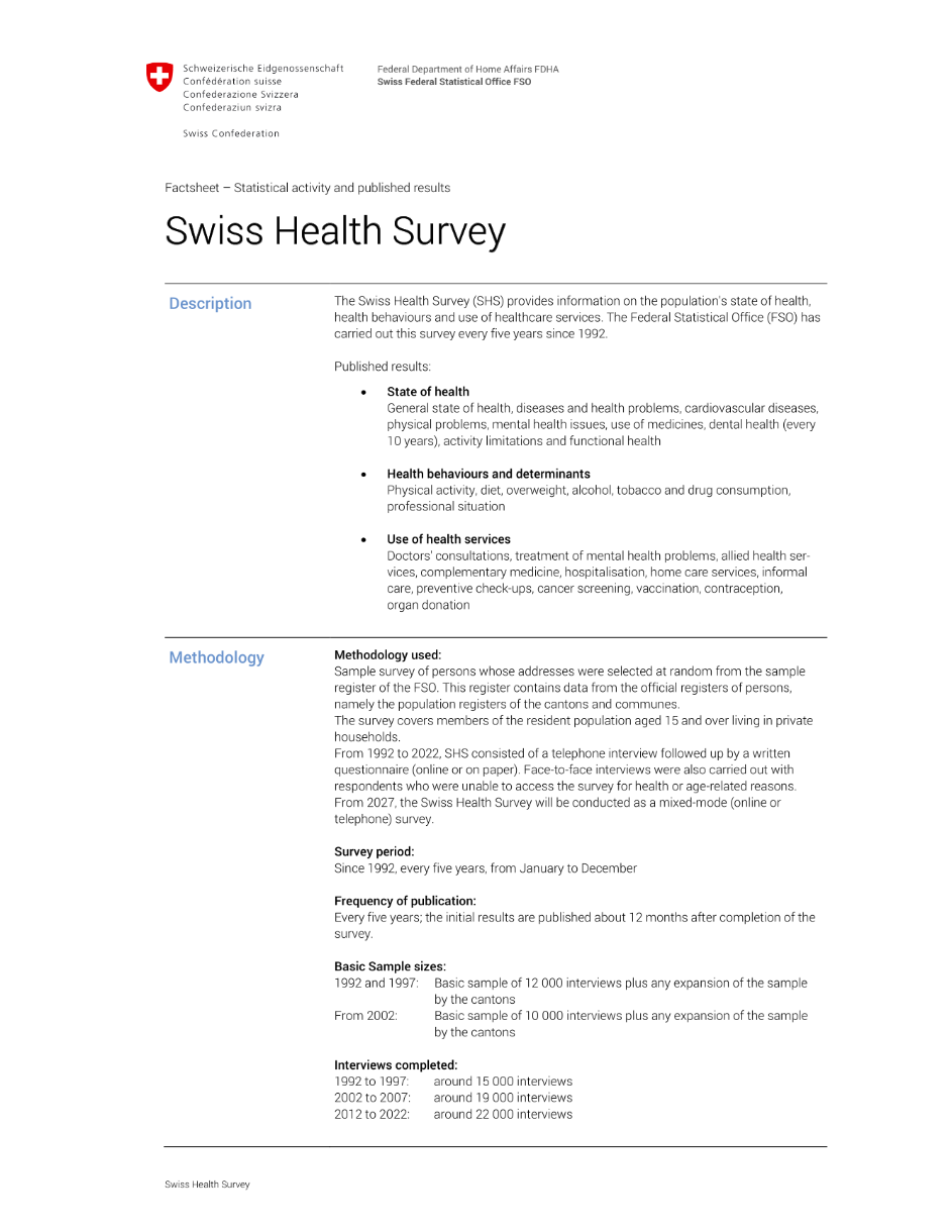 Swiss Health Survey