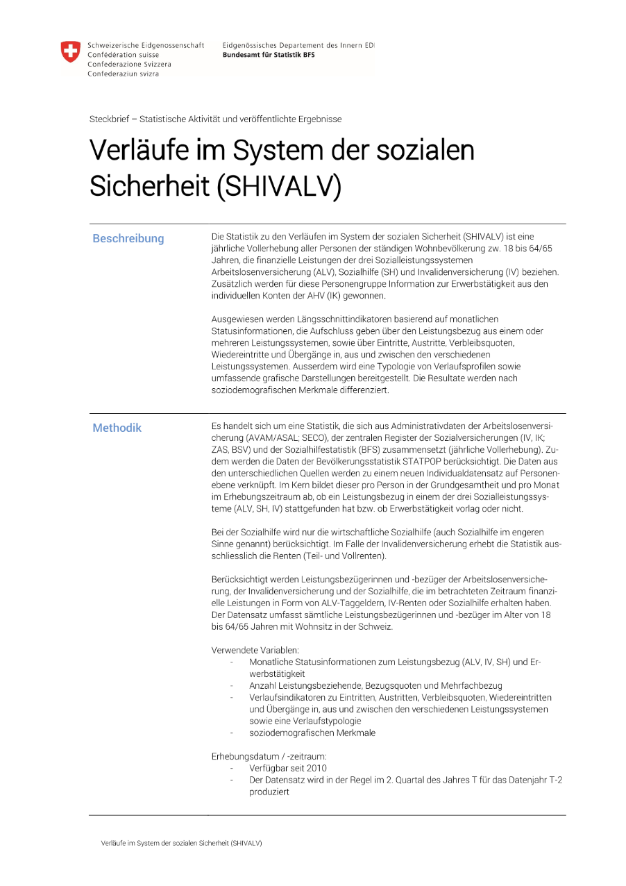 Verläufe im System der sozialen Sicherheit