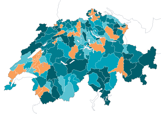 Veränderung der Anzahl Eheschliessungen