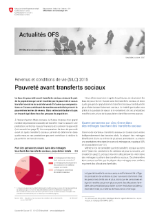 Revenus et conditions de vie (SILC) 2015