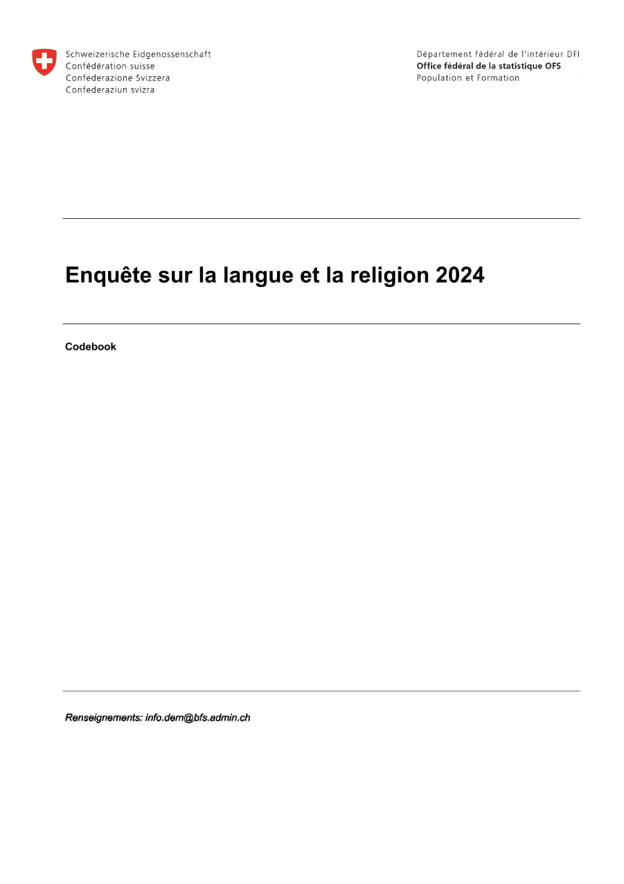 Liste des variables ELRC 2024