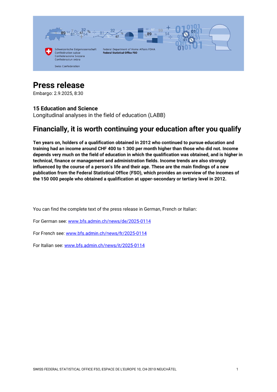 Financially, it is worth continuing your education after you qualify