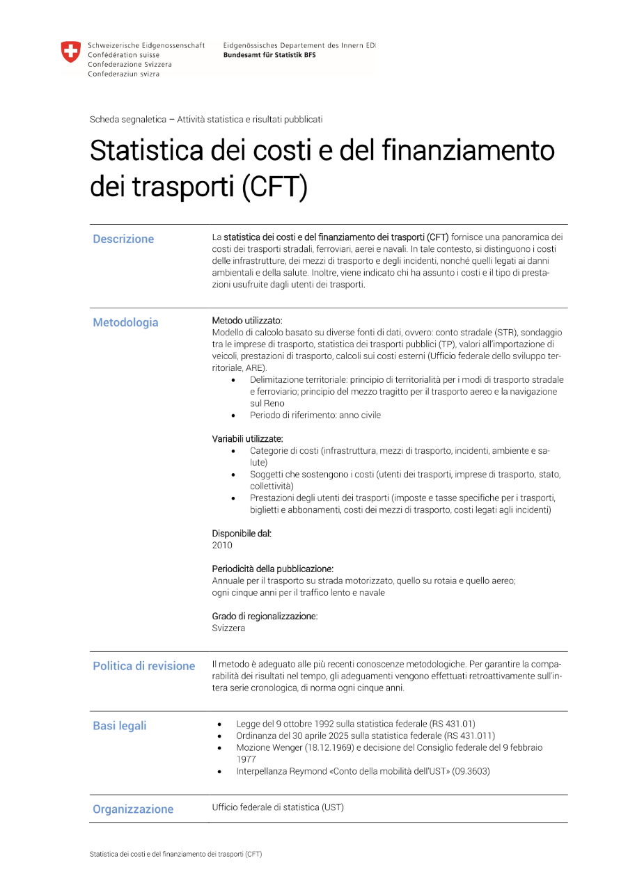 Costi e finanziamento dei trasporti