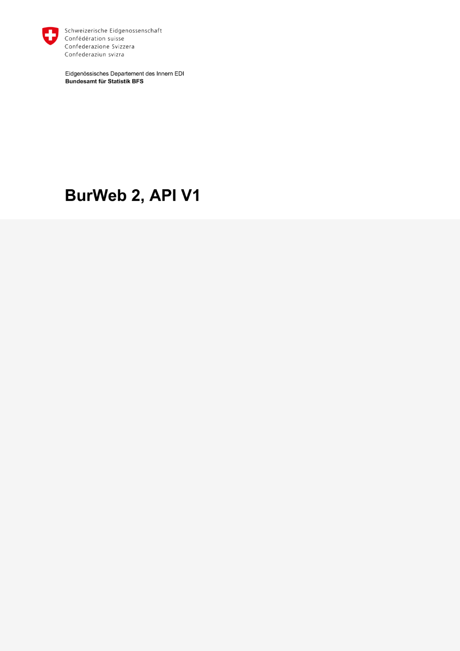 BurWeb API - Version 1.0