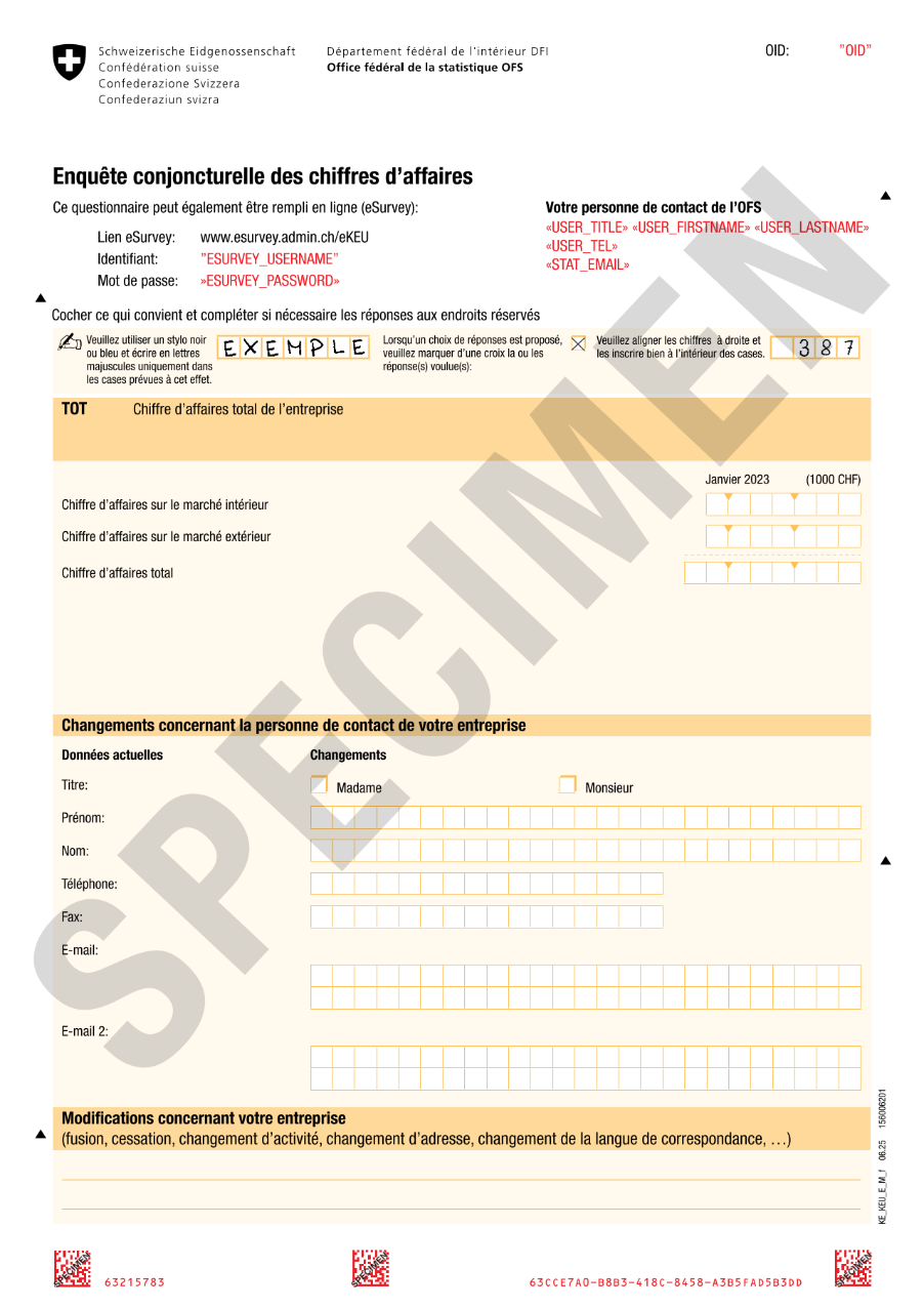 Modèle du questionnaire KEU enquête