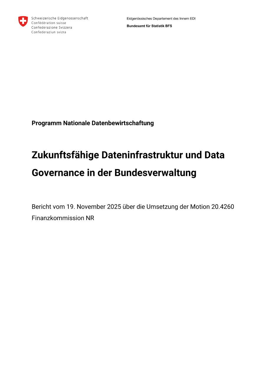 Zukunftsfähige Dateninfrastruktur und Data Governance in der Bundesverwaltung