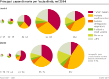 Principali cause di morte per fascia di età, nel 2014