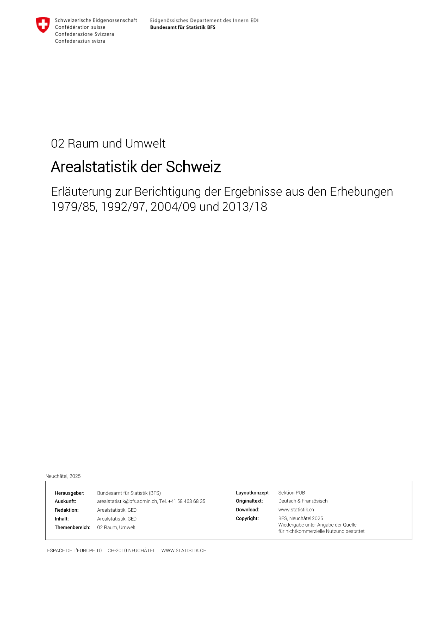 Arealstatistik der Schweiz