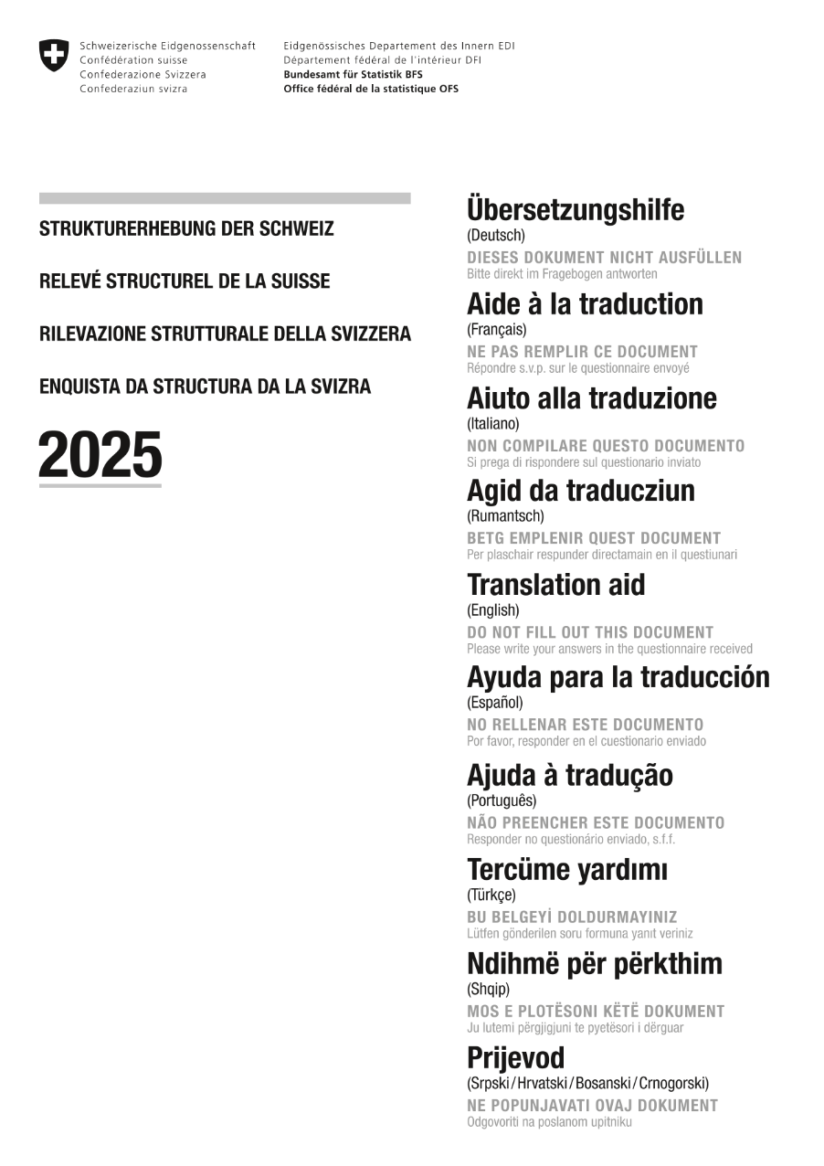 Übersetzungshilfe Strukturerhebung 2025