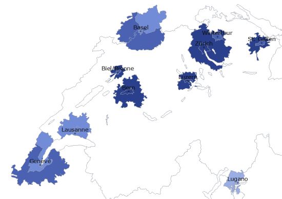 Densité de la population