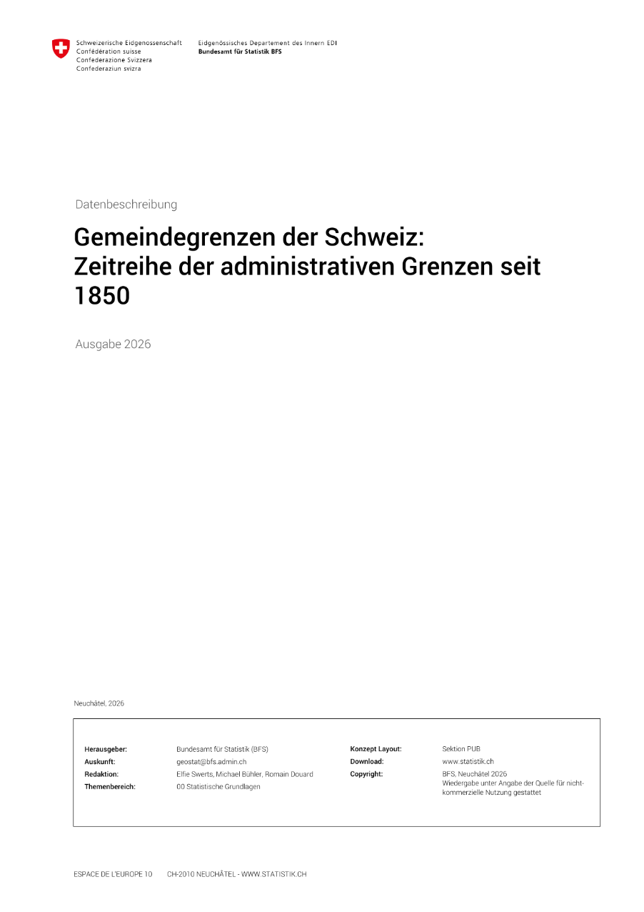 Gemeindegrenzen: Datenbeschreibung
