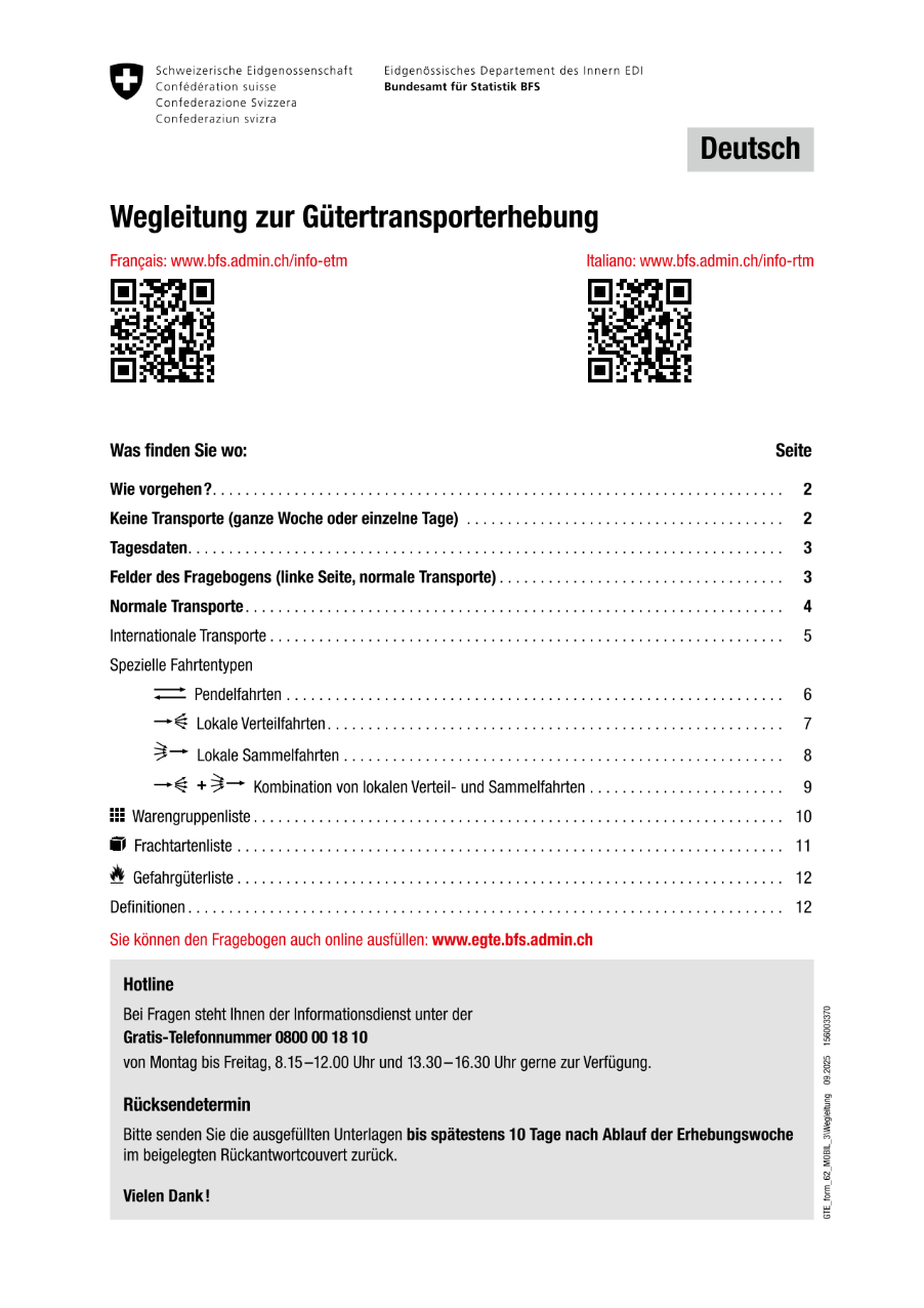 Wegleitung GTE