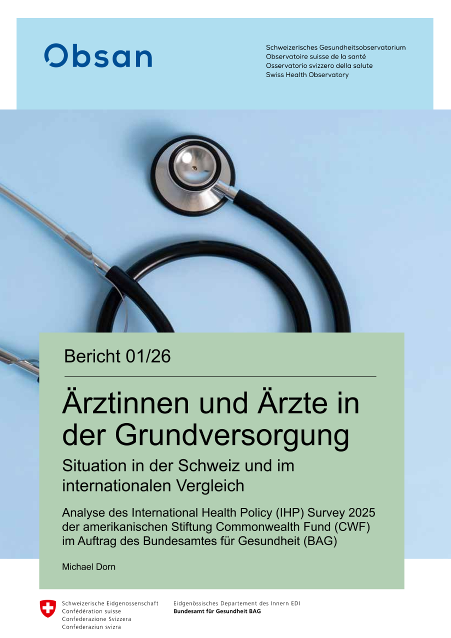 Ärztinnen und Ärzte in der Grundversorgung - Situation in der Schweiz und im internationalen Vergleich
