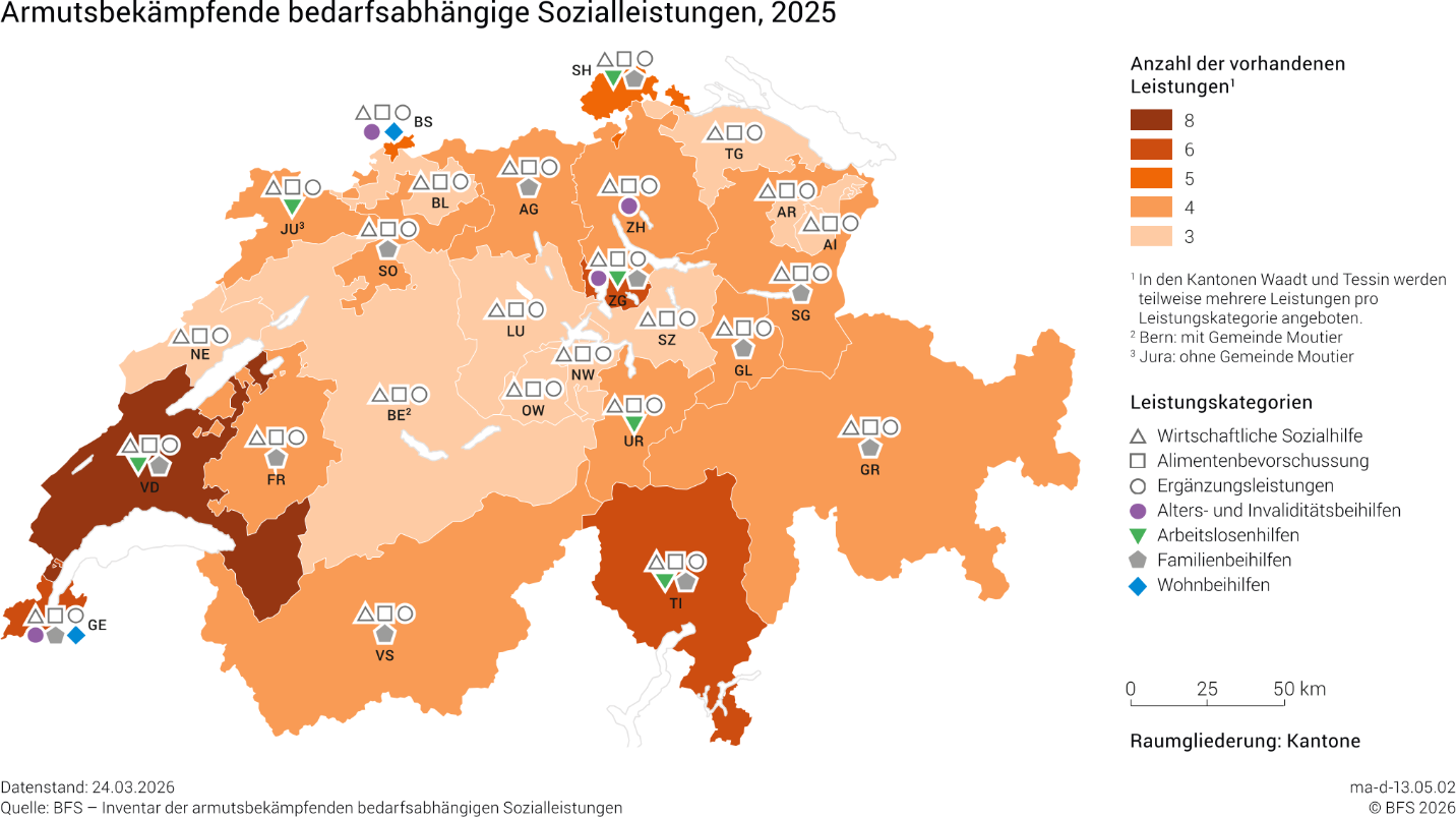 Leistungen der armutsbekämpfenden bedarfsabhängigen Sozialleistungen