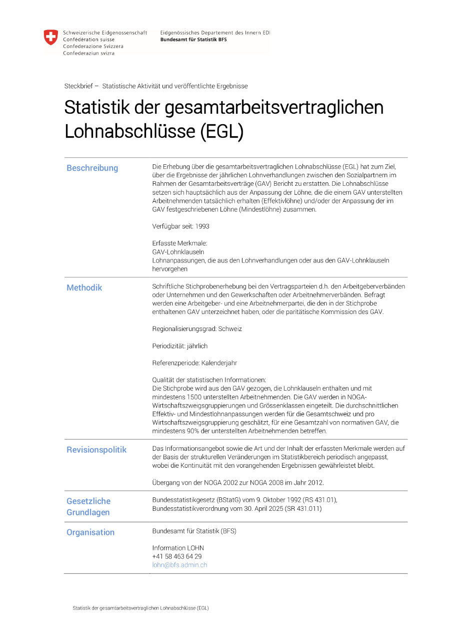 Gesamtarbeitsvertragliche Lohnabschlüsse