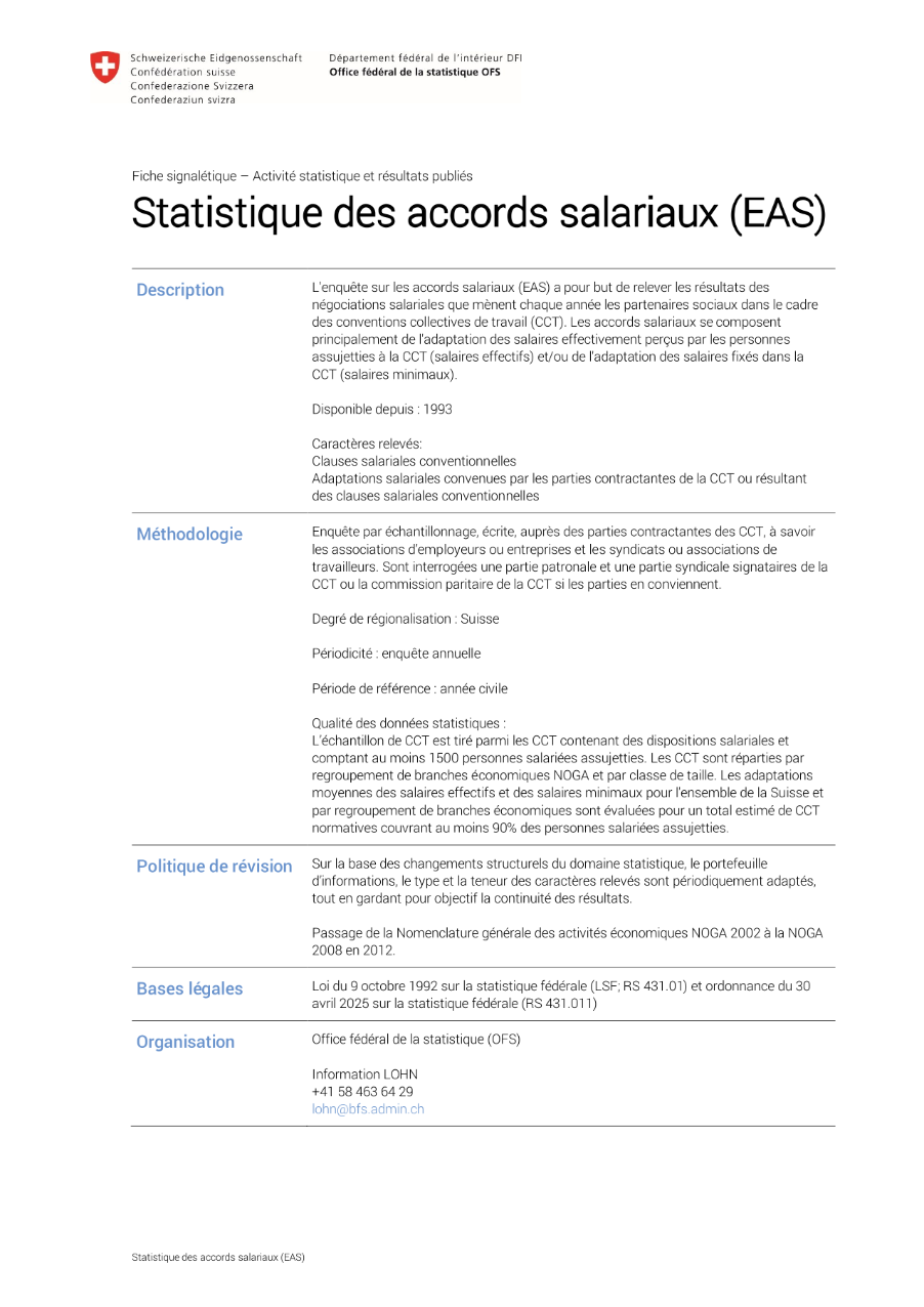 Enquête sur les accords salariaux