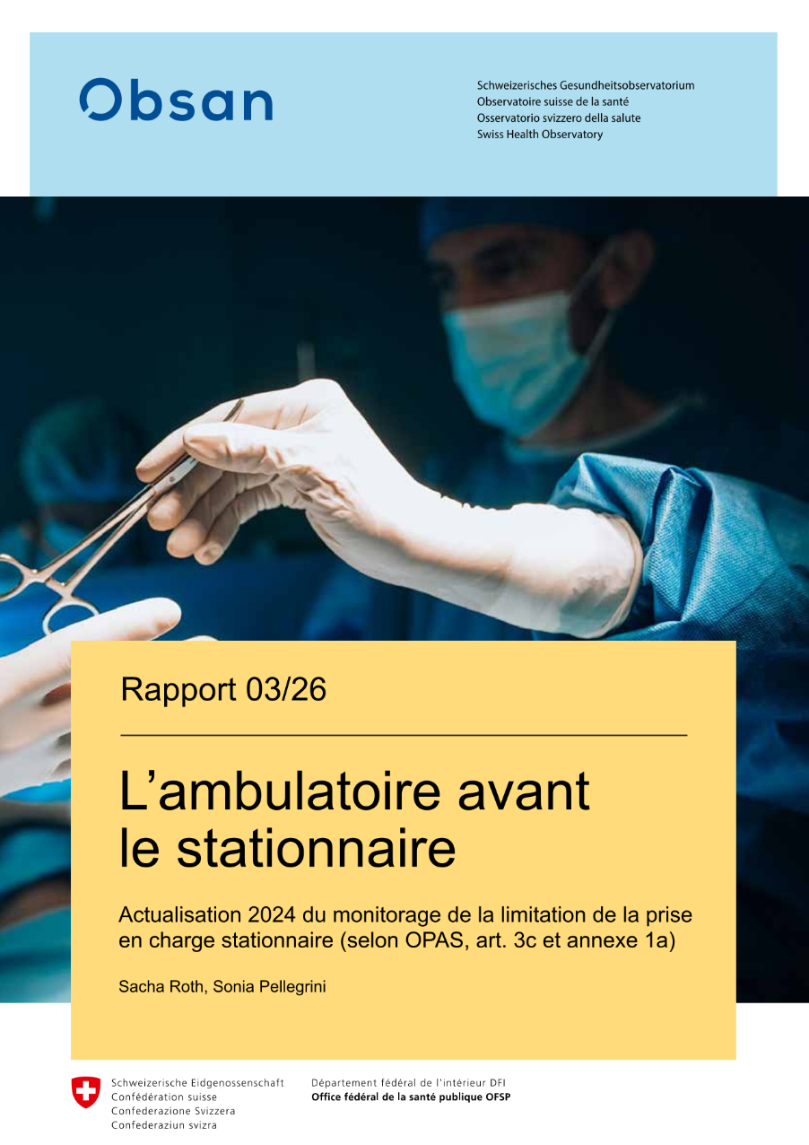 L'ambulatoire avant le stationnaire