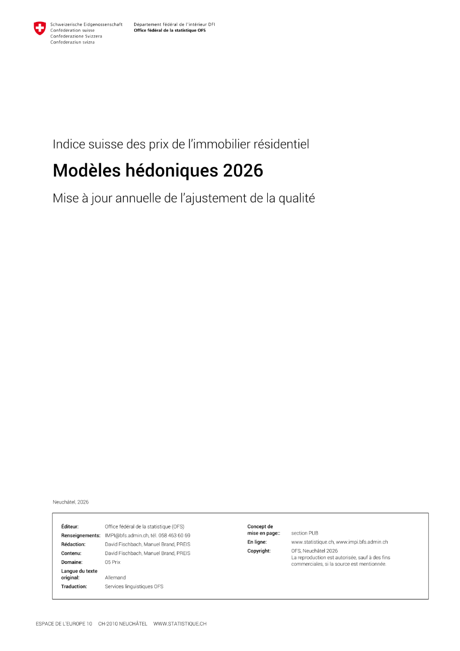 Modèles hédoniques 2026