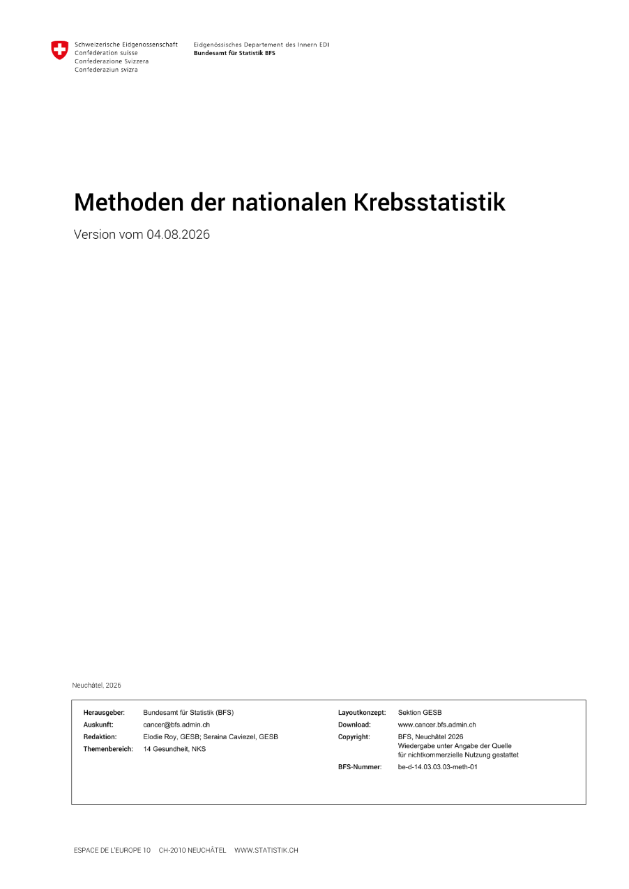 Methoden der nationalen Krebsstatistik