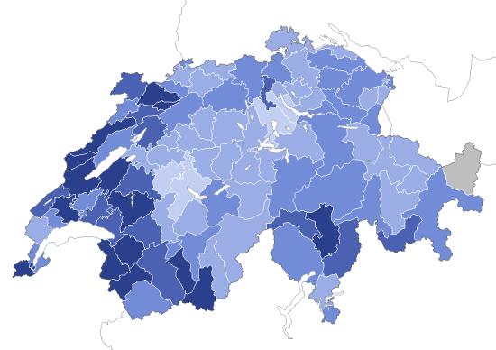 Anteil der ständigen Wohnbevölkerung (25-64 Jahre) mit der obligatorischen Schule als höchste abgeschlossene Ausbildung