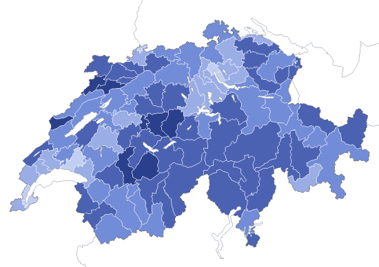 Part de la population résidante permanente (25 à 64 ans) dont le niveau de formation achevée le plus élevé est le degré sécondaire II