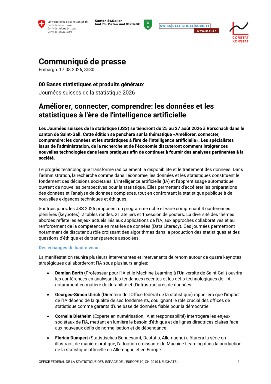 Améliorer, connecter, comprendre: les données et les statistiques à l'ère de l'intelligence artificielle