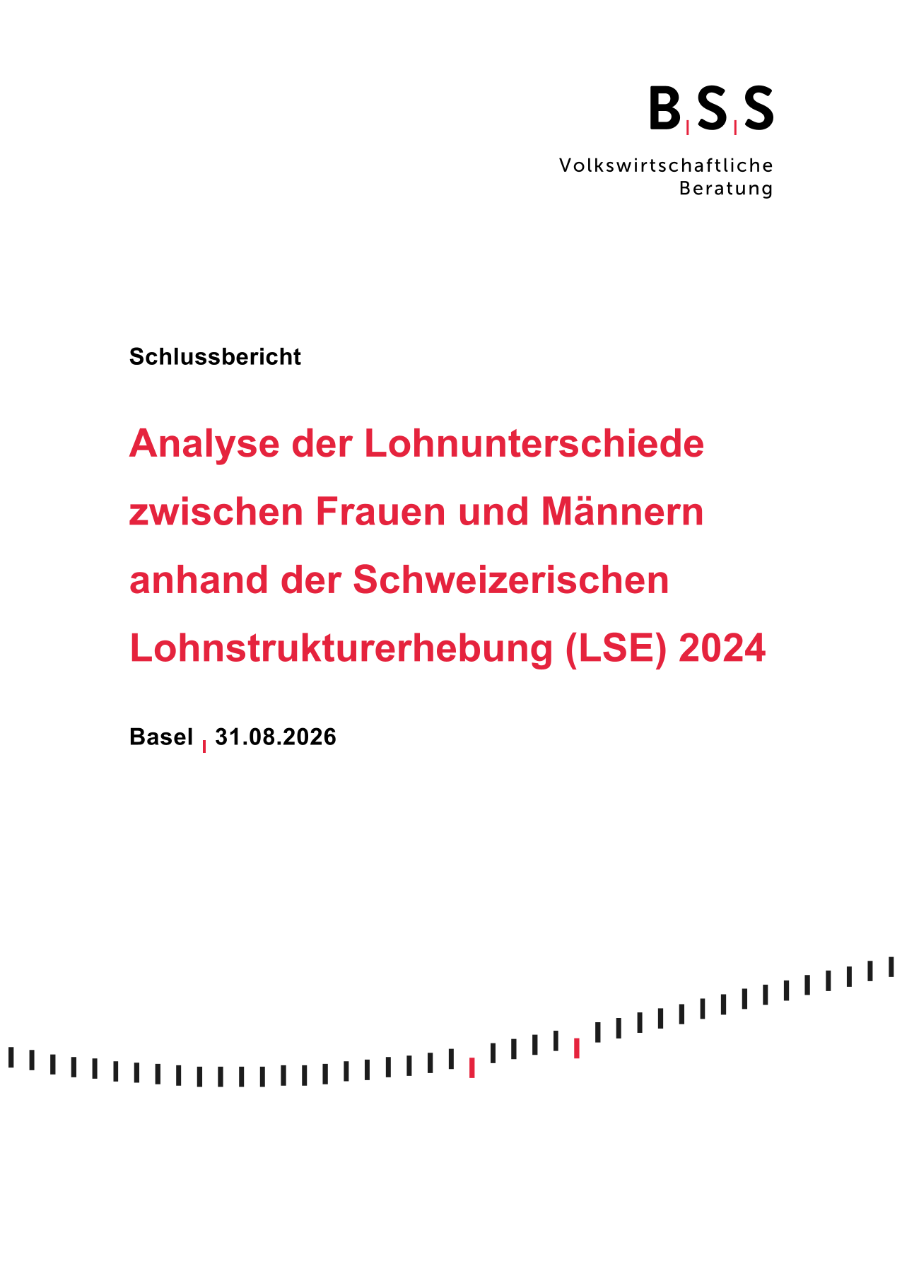Analyse der Lohnunterschiede zwischen Frauen und Männern anhand der Schweizerischen Lohnstrukturerhebung (LSE) 2024