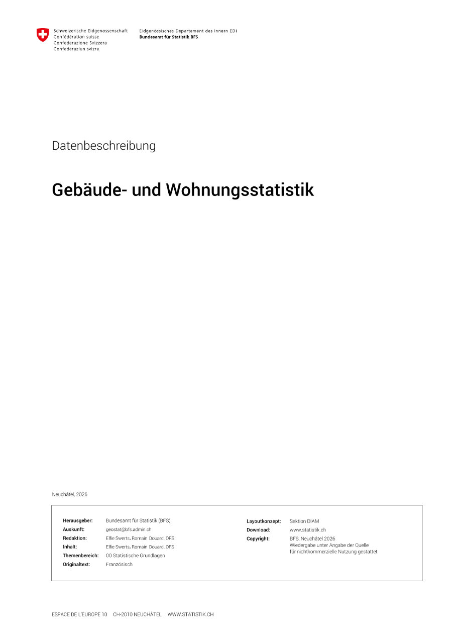 Gebäude- und Wohnungsstatistik (GWS): Datenbeschreibung