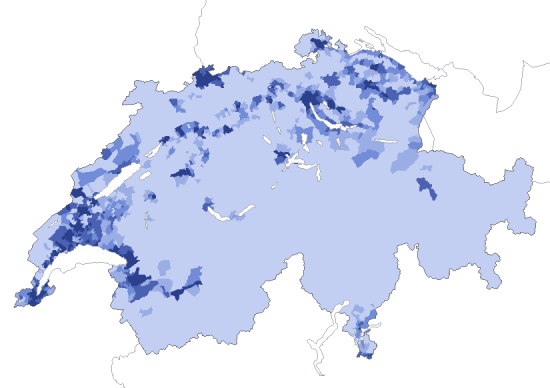 Anteil Gebäude mit Gas als Energiequelle der Heizung