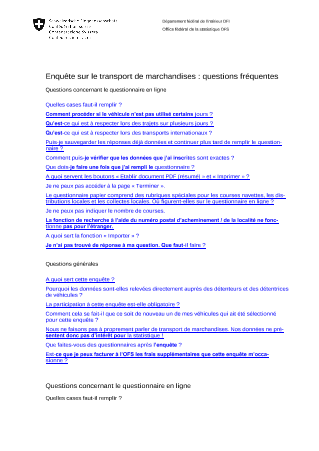 Demandes fréquentes ETM