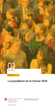 La population de la Suisse 2016
