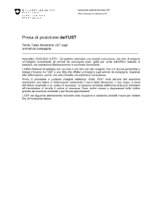 Falsa rilevazione UST sugli animali da compagnia