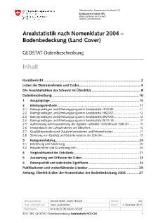 Arealstatistik Bodenbedeckung nach Nomenklatur 2004 - Metainformation zu Geodaten