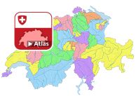 Les 143 districts de la Suisse au 1.1.2018
