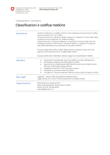 Classificazioni e codifica mediche