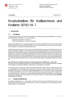 Rundschreiben für Kodiererinnen und Kodierer : 2018 Nr. 1