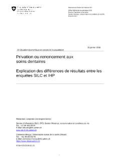 Privation ou renoncement aux soins dentaires