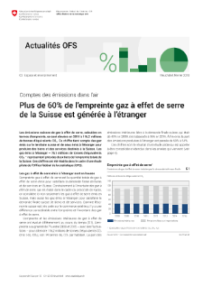 Comptes des émissions dans l'air