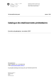 Catalogue des établissements pénitentiaires
