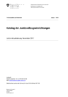 Katalog der Justizvollzugseinrichtungen