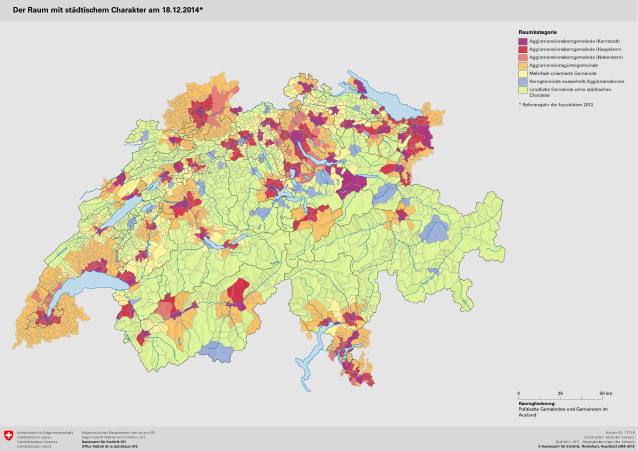 Der Raum mit städtischem Charakter am 18.12.2014
