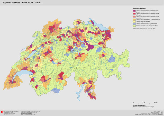 Espace à caractère urbain, au 18.12.2014