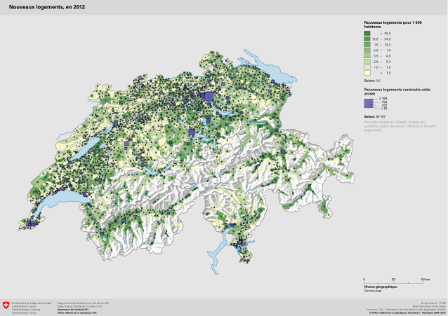 Nouveaux logements, en 2012