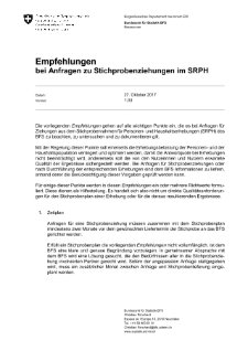 Empfehlungen Stichprobenziehungen